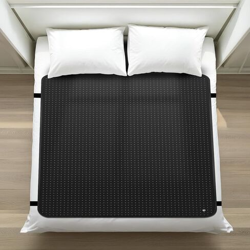 NIULAFR Grounding Mat for Bed, 54x78 Inch Carbon Leather Pad with 15ft Grounding Cable in Kuwait