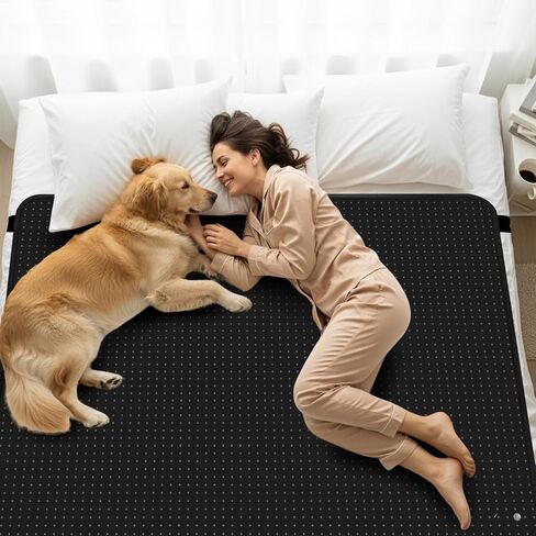 NIULAFR Grounding Mat for Bed, 54x78 Inch Carbon Leather Pad with 15ft Grounding Cable in Kuwait