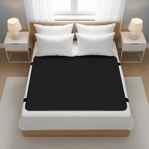 NIULAFR Grounding Mat for Bed, 54x78 Inch Carbon Leather Pad with 15ft Grounding Cable in Kuwait