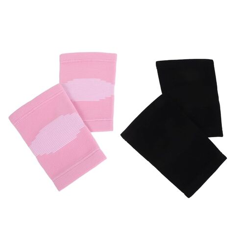 MAGICLULU 2 Pairs Sports Knee Pads for Youth, Breathable Nylon Sleeve with Anti-slip Support, Easy Wearability for Basketball and Soccer Outdoor Activities in Kuwait