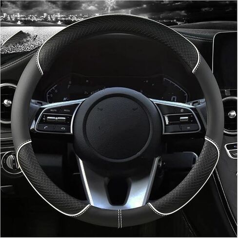 OUTMX Steering Wheel Cover Car for Opel Movano B 2010-2019 Anti Slip Breathable Steering Wheel Cover Steering Wheel Cover Protective Interior Accessories,C/C in Kuwait