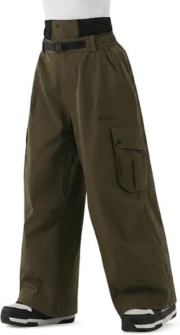 Snowboard Pants for Women Men Baggy Ski Pants Snow Loose Warm Insulated Winterproof Waterproof in Saudi Arabia