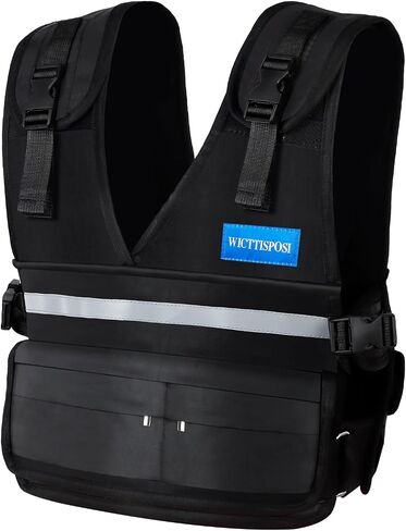 Adjustable Washable Weighted Vest for Women Men, Flexible Cushioning & 4-Layer Breathable Fabric, V-Neck for Walking, Running & Strength Training in Kuwait
