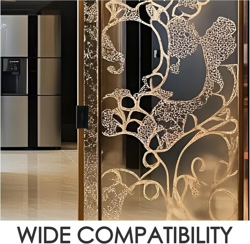 Homoyoyo 4pcs Sliding Glass Door Handle Replacement with Cold Rolled Steel Clips for 4-6mm Thick Glass, Secure and Reliable Clamp on Handles for Home Use and Commercial Settings in Kuwait