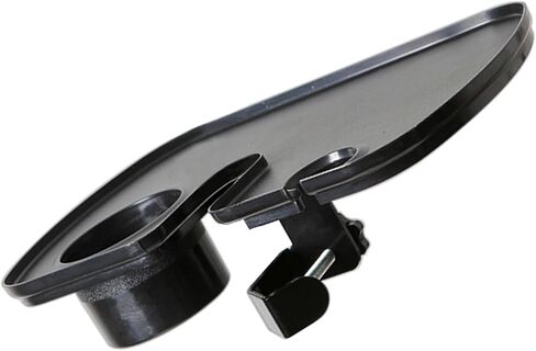 FRCOLOR Clamp Microphone Stand Tray Holder with Smooth Surface for Live Broadcasts and Karaoke Compatible with Multiple Mic Brackets Sound Card and Phone Shelf Organizer Black in Kuwait