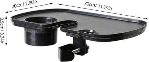 FRCOLOR Clamp Microphone Stand Tray Holder with Smooth Surface for Live Broadcasts and Karaoke Compatible with Multiple Mic Brackets Sound Card and Phone Shelf Organizer Black in Kuwait