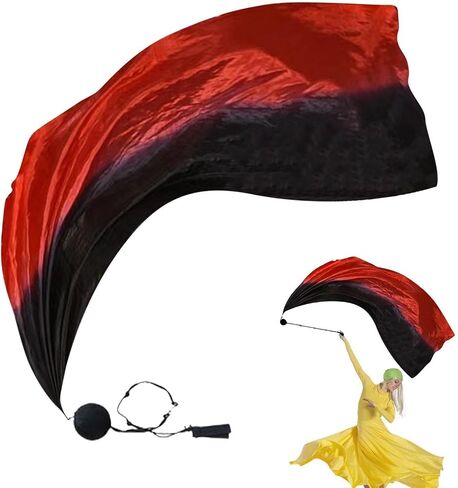 سيلك بوي - أعلام الرقص على شكل كرات متأرجحة، حجاب الرقص الحريري - حجاب البطن الملون، أعلام عبادة الألوان المتدرجة الرائعة للكنيسة، والعروض القبلية in Kuwait