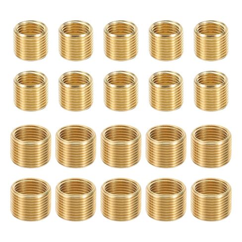 باتيكل 6 حجم موضوع الحد من المكسرات إدراج، 18pcs الذكور إلى الإناث غرامة محول إصلاح إدراج الأنابيب المناسب المسمار كم المخفض للضوء قلادة in Kuwait