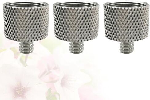 Kisangel 3pcs Microphone Clamp Adapter Nut 5/8 to 1/4 Inch Metal Microphone Stand Adapter Screw Anti-Slip Texture for Secure Mic Stand Connection in Kuwait