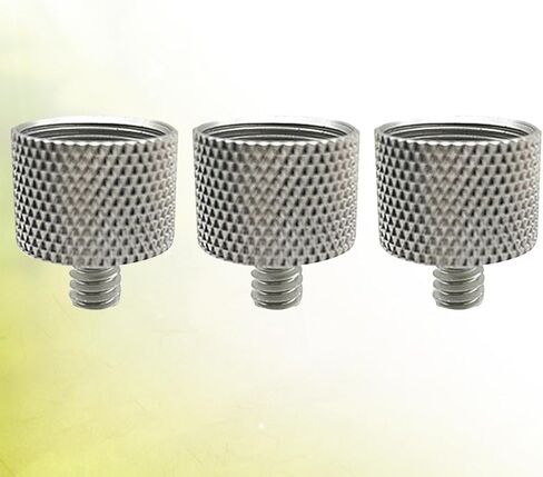 Kisangel 3pcs Microphone Clamp Adapter Nut 5/8 to 1/4 Inch Metal Microphone Stand Adapter Screw Anti-Slip Texture for Secure Mic Stand Connection in Kuwait