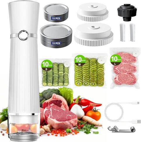 Vacuum Sealer for Food,40 Reusable Vacuum Sealer Bag for Food, Large Vacuum Storage Bags, Compatible With Many Vacuum Sealers in Kuwait