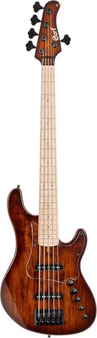 Cort GBFUSION5ABB GB Series Fusion 5 String Bass Guitar, Antique Brown Burst in Kuwait