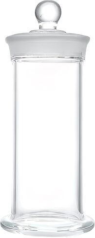 Glass Specimen Bottle, 1 Pcs Wide Mouth Clear Display Jar, 2.4 x 5.9 in 6 x 15 cm, 14.2 fl oz 420 ml Cylindrical Tank with Wide Base, High Transparency, for Lab Sample, TLC Developing Glass Jar in Saudi Arabia