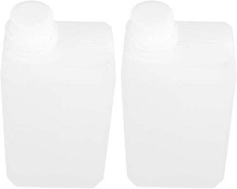 Vaguelly 2pcs 1000ml Hdpe Empty Bottle Jug Set Lightweight Food Grade Chemical Containers with Screw Cap, Space-saving Liquid Storage Bottles for Kitchen and Sample Use in Kuwait