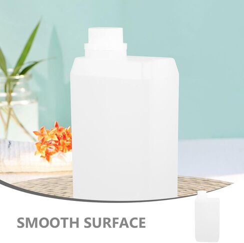 Vaguelly 2pcs 1000ml Hdpe Empty Bottle Jug Set Lightweight Food Grade Chemical Containers with Screw Cap, Space-saving Liquid Storage Bottles for Kitchen and Sample Use in Kuwait