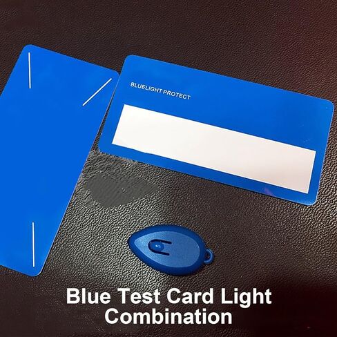 kobeIeen Blue Light GlassesTest Set Anti-Blue Light Tester Detection Card Blue Light Generators Anti-Radiation Glasses Detection in Kuwait