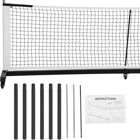 Professional Pickle Ball Game Net Stand with Wheels Pickleball Tournament Net 22Ft Lightweight for Tennis Driveway Backyard in Kuwait