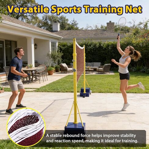 Badminton Volleyball Tennis Net Stand Height Adjustable Multi-Functional Air Volleyball Rack with Wheels Ideal for Backyard Park in Kuwait