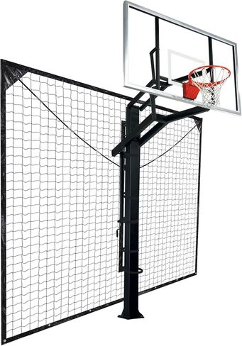 Heavy Duty Basketball Return Net for Square Poles 12FT X 10FT Basketball Return Defensive Net System UV- Basketballs Rebounder Barrier Training Equipment in Kuwait