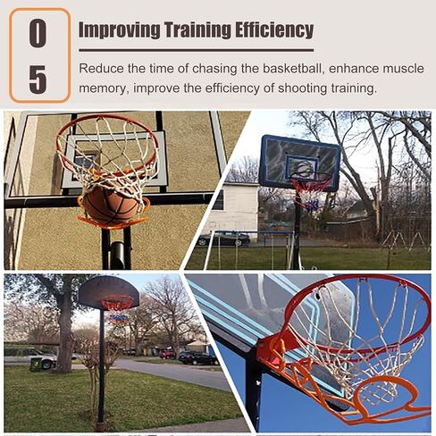 PP Plastic Basketball Rebounder,Portable Hanging Basketball Shot Returner,Rotatable Shot Returner Chute, for Ball Court/Gymnasium in Kuwait