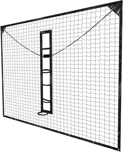 Generic Heavy Duty Basketball Return Net for Square Poles 12FT X 10FT Yard Guard Backstop Nets UV- Basketball Return & Defensive Net System for Outdoor Backyard Community Court in Kuwait