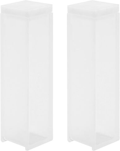 Quartz Cuvette,Spectrophotometer Cuvettes 10 mm Path Length, 45mm Height, 3.5 ML Capacity - 2 PCS in Kuwait