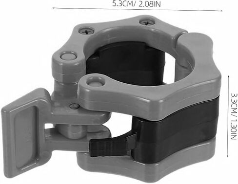 Locking Weight Collars Quick Release 4pcs Clamps for Barbell and Dumbbell Sleeves, Secure Fit for Home Gym, Crossfit, Strength Training in Kuwait