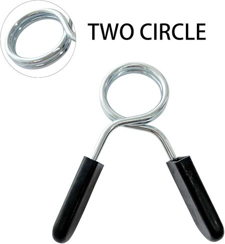 4Pcs 1 Inch Barbell Spring Clip Collars, Dumbbell and Barbell Lock Clamps for Gym, Strength Training, and Home Fitness Use in Kuwait