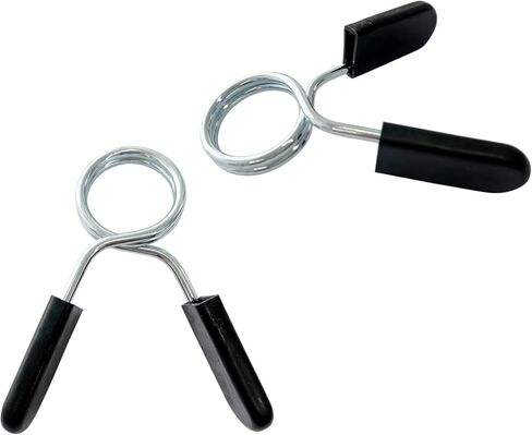 4Pcs 1 Inch Barbell Spring Clip Collars, Dumbbell and Barbell Lock Clamps for Gym, Strength Training, and Home Fitness Use in Kuwait