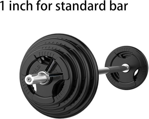 4Pcs 1 Inch Barbell Spring Clip Collars, Dumbbell and Barbell Lock Clamps for Gym, Strength Training, and Home Fitness Use in Kuwait