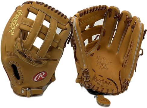 قفاز البيسبول Rawlings Heart of The Hide PRO27HF مقاس 12.75 بوصة برو ستيف تان لليد اليمنى مناسب تمامًا in Kuwait