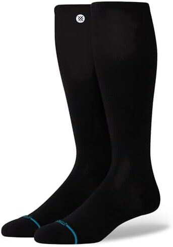 مجموعة جوارب Stance للجنسين Icon Compression OTC - أسود وأبيض، مقاس كبير (زوجان) in Kuwait