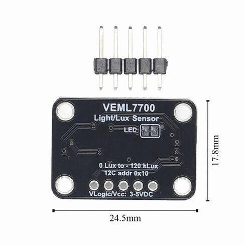 VEML7700 Light Measurement Sensor Module 16 Bit – I2C Interface 0-120klx Range for Pi, Lighting Systems, Environmental Monitoring in Kuwait