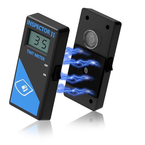 Upgrade 3-in-1 Tint Meter for Car Front/Side/Rear Windows, with 2PCS Tinted Cards,Digital Window Tint Meter, Solar Film VLT Meter with Automatic Calibration, Pocket-Sized, Use Out of Box in Kuwait