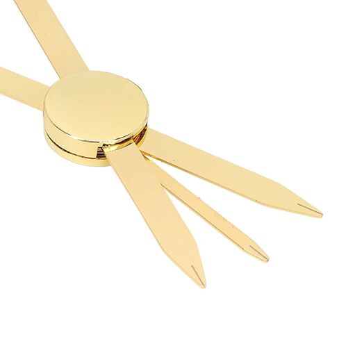 GOTOTOP Compass Eyebrow Ruler Eyebrow Mapping Tool Brow Measuring Caliper Adjustable Accurate Positioning Stainless Steel Gold Compass Design with Symmetrical Measurement for Workers in Kuwait