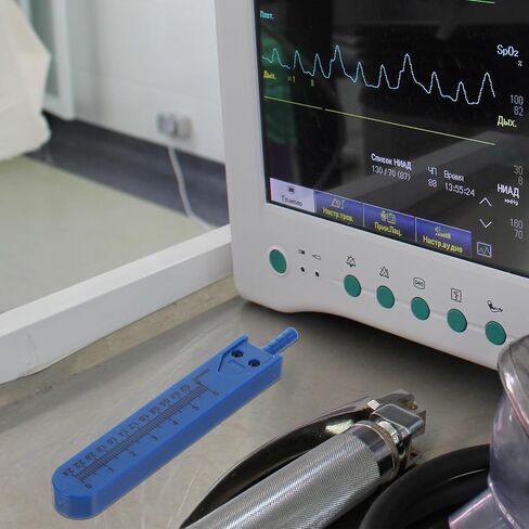 Professional Metal Electrocardiogram Measuring Caliper with Storage Case Precise Heart Waveform Measuring Tool for Hospital Pulse Reading and Long Lifespan Random Color in Kuwait