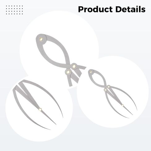 Stainless Steel Eyebrow Ruler, Three Point Positioning Measure Tool, Balanced Face Eyebrow Division Design, Portable Microblading Caliper for Tattoo Makeup in Kuwait