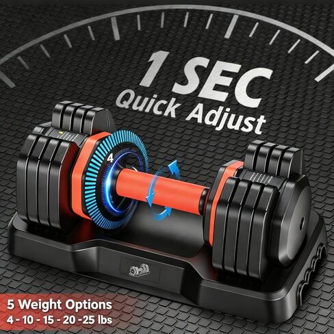 FEIERDUN DB1 مجموعة الدمبل القابلة للتعديل QuickDial، أوزان مجانية قابلة للتعديل مع صندوق تخزين، 110 رطل/105 رطل/50 رطل تغيير سريع لمجموعة السقوط، مقابض غير قابلة للانزلاق، مجموعة الوزن لصالة الألعاب الرياضية المنزلية تناسب كل من الرجال والنساء in Kuwait