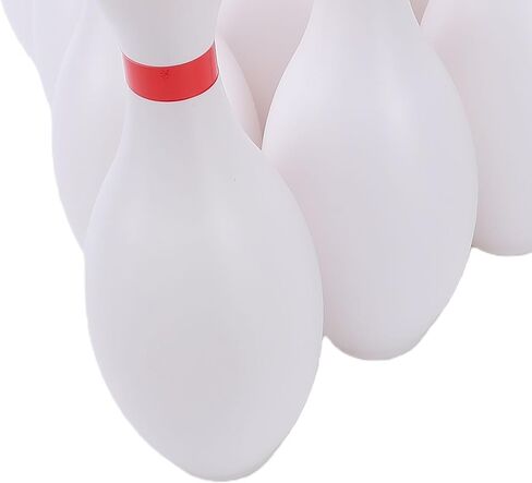 Kids Bowling Set Durable Safe 10 White Plastic Pins with 2 Lightweight Balls for Family Fun Indoor Outdoor Use (for Kids Aged 3 and Above) in Kuwait