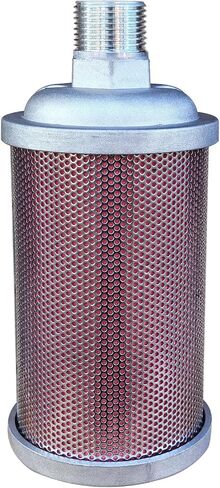 XY-10 Muffler Compatible with Air Compressor Dryer Diaphragm Pump, 1" NPT, Single Chamber 145 PSI, Exhaust Noise Reduction in Kuwait
