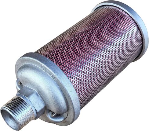 XY-10 Muffler Compatible with Air Compressor Dryer Diaphragm Pump, 1" NPT, Single Chamber 145 PSI, Exhaust Noise Reduction in Kuwait
