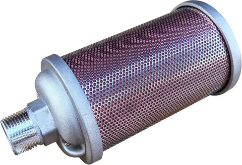 XY-10 Muffler Compatible with Air Compressor Dryer Diaphragm Pump, 1" NPT, Single Chamber 145 PSI, Exhaust Noise Reduction in Kuwait