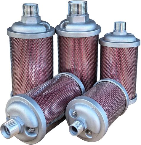 XY-10 Muffler Compatible with Air Compressor Dryer Diaphragm Pump, 1" NPT, Single Chamber 145 PSI, Exhaust Noise Reduction in Kuwait