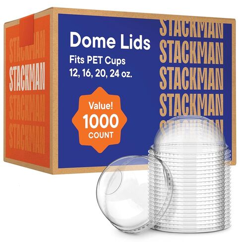 أكواب Stack Man الحمراء - أكواب الحفلات - أكواب بلاستيكية للاستعمال مرة واحدة [16 أونصة - 1000 عبوة] أكواب حفلات ممتعة ومتينة للشرب واللعب - علبة كبيرة مكونة من 10 × 100 كوب in Kuwait