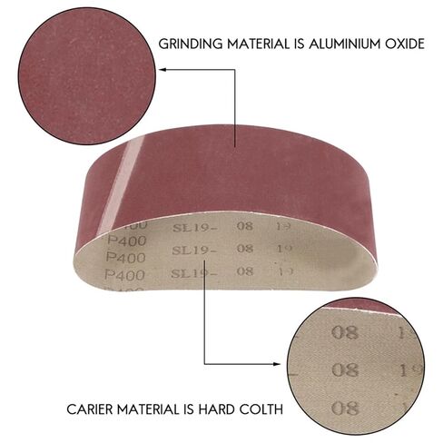 20PCS 3x18 mm Sanding Belt Paper 3 Each of 60 80 120150 240 400 Grits 2 of 40 Grits for Belt Sander in Saudi Arabia