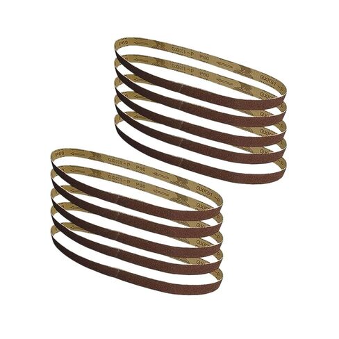 10pcs 25x762mm Sanding Belts Abrasive 1"x30" Sandpaper 60 80 120 240 Grit Aluminium Oxide Woodworking Accessories(Grit 60) in Saudi Arabia