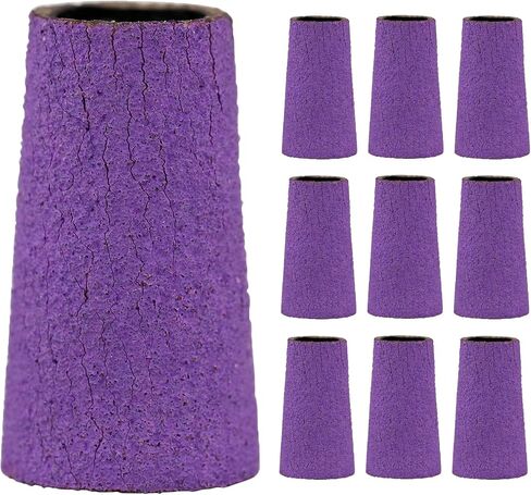10pcs Manicure Drill Sanding Bands - Cone Shape 240 Grit Buffing Bands for Electric Nail Drill - Nail Salon Accessories for Art Prep and Shaping in Kuwait