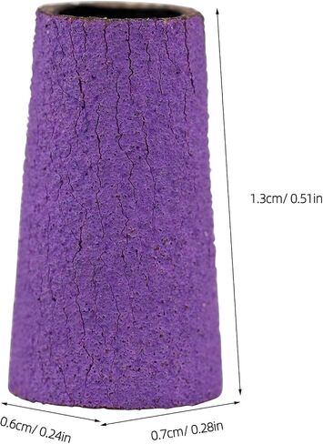 10pcs Manicure Drill Sanding Bands - Cone Shape 240 Grit Buffing Bands for Electric Nail Drill - Nail Salon Accessories for Art Prep and Shaping in Kuwait