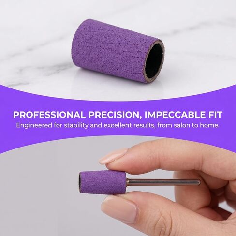 10pcs Manicure Drill Sanding Bands - Cone Shape 240 Grit Buffing Bands for Electric Nail Drill - Nail Salon Accessories for Art Prep and Shaping in Kuwait