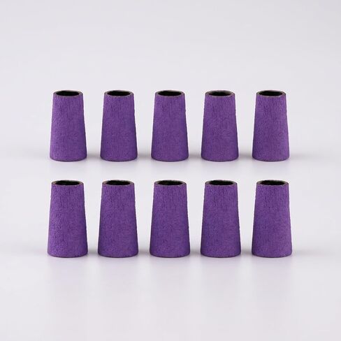 10pcs Manicure Drill Sanding Bands - Cone Shape 240 Grit Buffing Bands for Electric Nail Drill - Nail Salon Accessories for Art Prep and Shaping in Kuwait